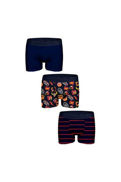 John Frank 3-Piece Campus Men's Boxer Men's Boxer Jf3Bca12