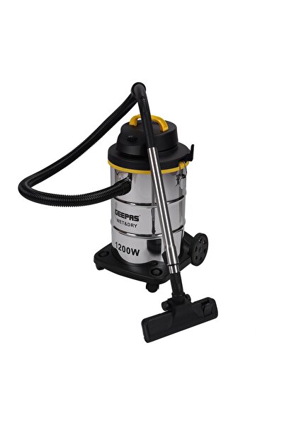 Geepas مكنسة كهربائية للتنظيف الجاف والرطب سعة 23 لترًا - خزان أسطواني من الف...