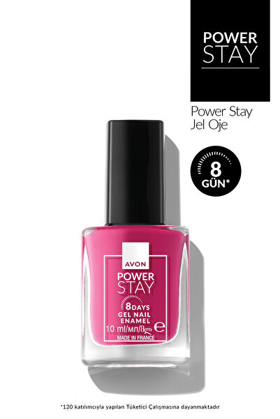 AVON Power Stay Jel Oje 10ml - Fail-proof Fuchsia