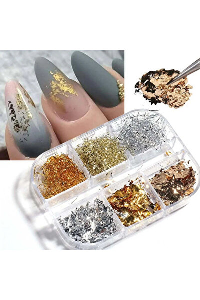 Nail Master Folyo Parçaları 6'lı Tırnak Süsleme Nail art