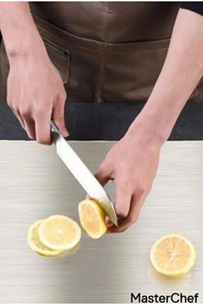 Masterchef Master Chef  Paslanmaz Çelik Kesme Tahtası - Hijyenik Dayanıklı Ve Şık