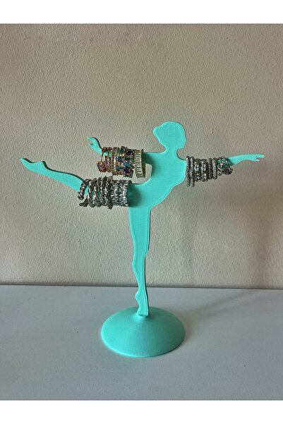 magicland حامل مجوهرات بلاستيكي صلب بتصميم راقصة باليه مزخرف - منظم لحلقات/أق...