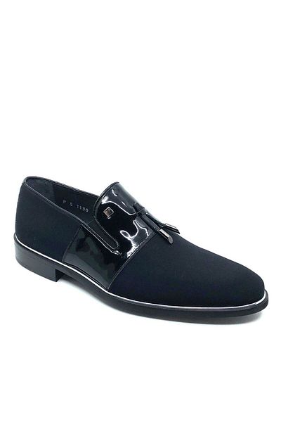 Fosco Satin Patent Leather Men's Shoes 1130 505 430 - Black