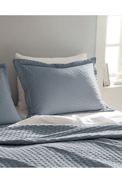 Madame Coco Rennes Double Bedspread - Indigo Design