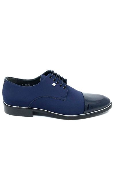 Fosco Pantofi pentru bărbați din satin bleumarin 8026 848 514