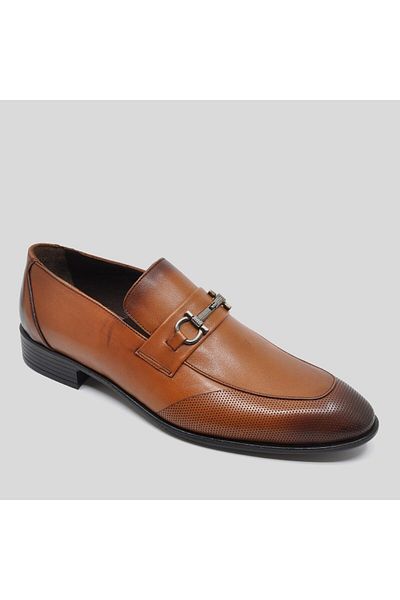Fosco Genuine Leather Tan Classic Men's Shoes 9713 103