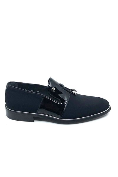 Fosco Satin Patent Leather Men's Shoes 1130 505 430 - Black