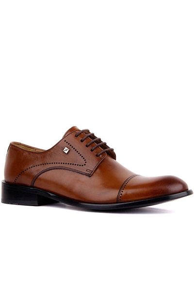 Fosco Ανδρικά κλασικά παπούτσια με κορδόνια Tan Leather 5045 875