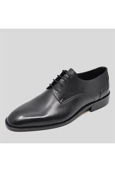 Fosco Derby Genuine Leather Men's Classic Shoes Black 9752