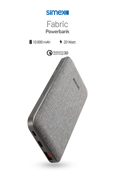 Simex 10000mAh Powerbank 22.5W PD Hızlı Şarj S-37