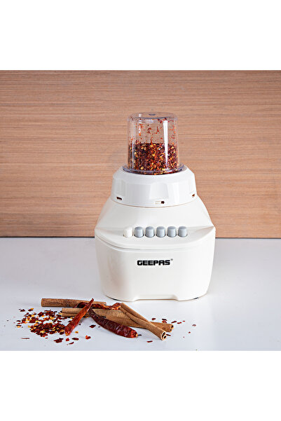 Geepas 2-in-1 Blender, 1.5L Plastic Jar, 4 Speed Control with Pulse | 400W Powerful Motor