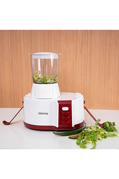 Geepas 4-in-1 Food Processor, 2 Speed with Pulse Control | 600W Powerful Motor