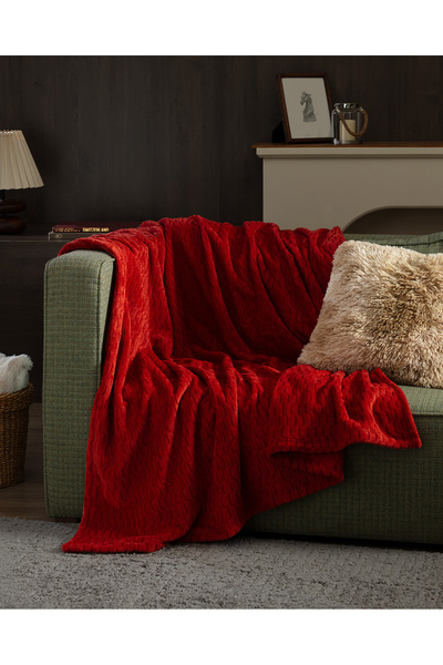 Madame Coco Pătură TV Ludos Welsoft Emboss - Tigla