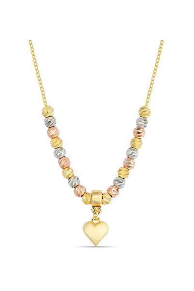 Forentina Altın Kaplama Dorika Kalpli Kolye PS3534