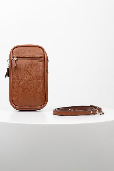 BAYDERİ Bayderi Lenov Genuine Leather Brown Polite Men's Handbag
