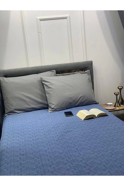 NİVEMESHOME Nivemeshome Blue 200X230 Single Pique Cover Double