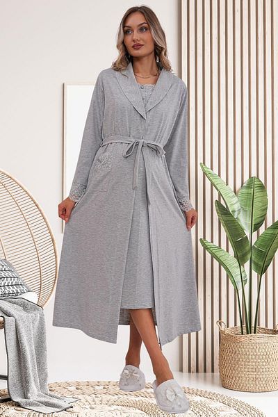 Mecit Pijama Σετ 2 για έγκυες και μετά τον τοκετό - Περιλαμβάνει κουμπιά από 75% βαμβάκι και 25% βισκόζη