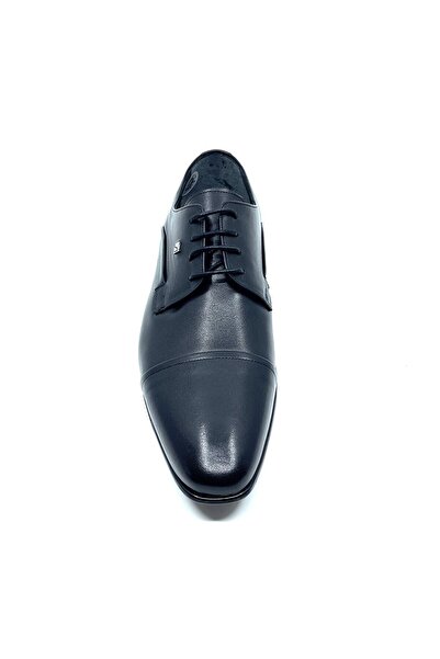 Fosco Hakiki Deri Siyah Klasik Erkek Ayakkabı 2239-4 46