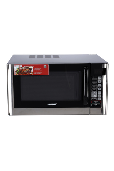 Geepas GMO1898 45L Digital Microwave Oven - 1500W, Arabic Control, Reheat & D...
