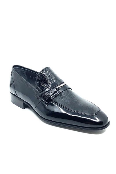 Fosco Black Patent Leather Classic Men's Shoes 1091 430 793