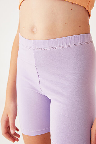 Almila Kids Cotton Short Over-The-Knee Girls' School Leggings 2005 - Girls' Shorts Leggings