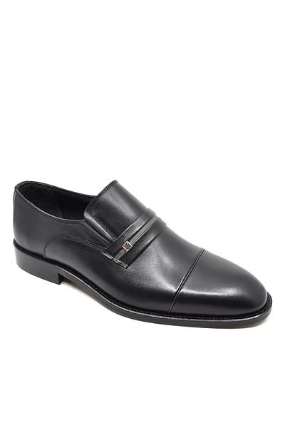 Fosco Genuine Leather Black Men's Classic Shoes 9817 100