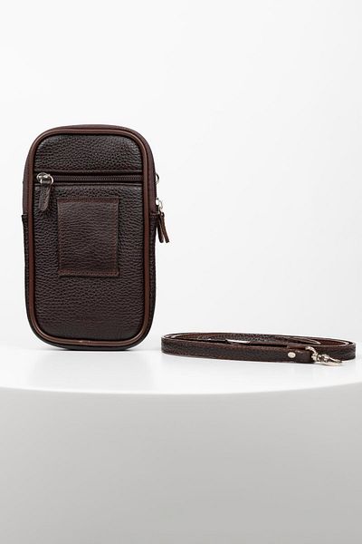 BAYDERİ Bayderi Lenov Genuine Leather Brown Polite Men's Handbag