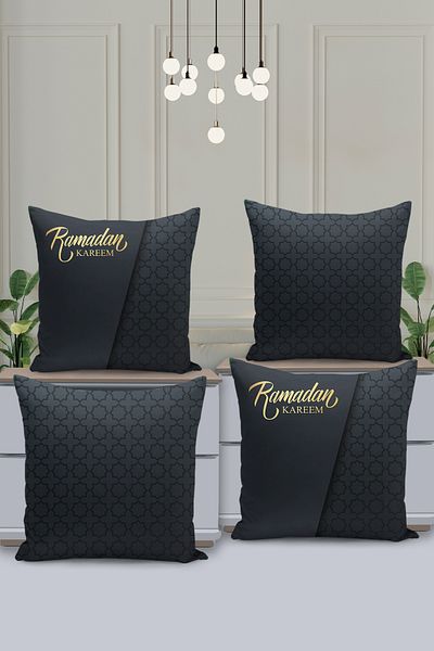 Filamente Set de huse de pernă cu model special Ramadan din 4 piese - imprimate digital pe două fețe