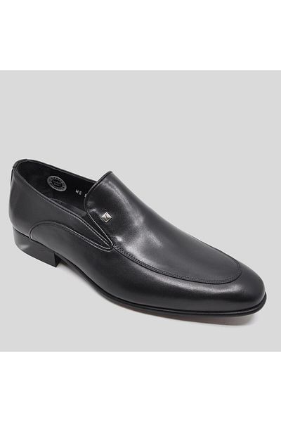 Fosco Genuine Leather Men's Classic Shoes Black 9794 100