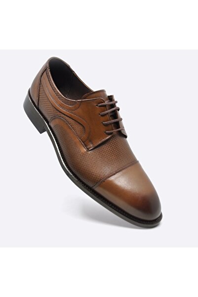 Fosco Hakiki Deri Taba Erkek Klasik Ayakkabı 9854 103