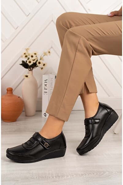 Tresso shoes Kaymaz Taban Ortopedik Siyah Kışlık Bayan Bootie
