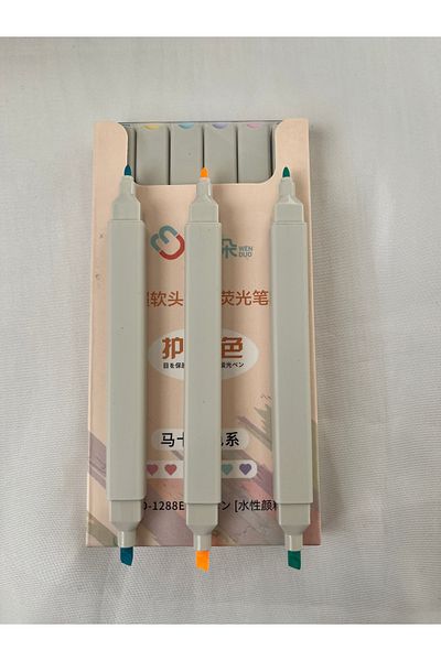 Modellino Double Sided 6-Piece Highlighter Wd-1288E