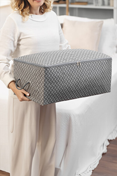 REKHOME 3-Piece Herringbone Grey Printed under Base Sweater Pique Blanket Clothes Outfit Cover / 52X28X21