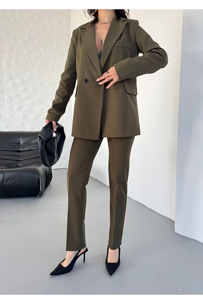 MYGİYİMİSTANBUL Waist Rubber Detail Suit-Women's Suit