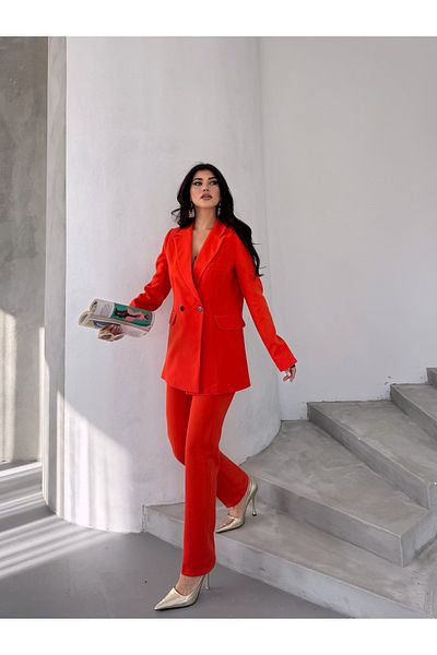 MYGİYİMİSTANBUL Waist Rubber Detail Suit-Women's Suit
