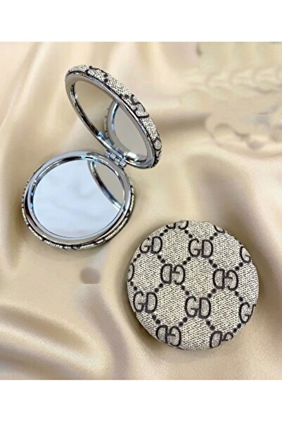 newnet Desenli Yuvarlak Mini Cep Aynası, Taşınabilir Çanta İçi Ayna, Seyahat ...