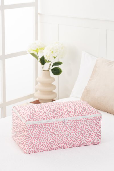 REKHOME 3-piece leaf powder patterned under base sweater quilt blanket clothes garment bag / 52x28x21