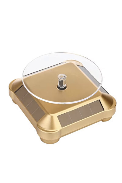 UpWay Güneş Enerjili Otomatik 360 Derece Döner Motorlu Takı Mücevher Telefon Teşhir Standı