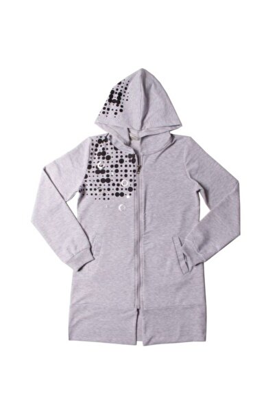 Toontoy Girl - You Luck Better Hooded Cardigan with Leaf Print