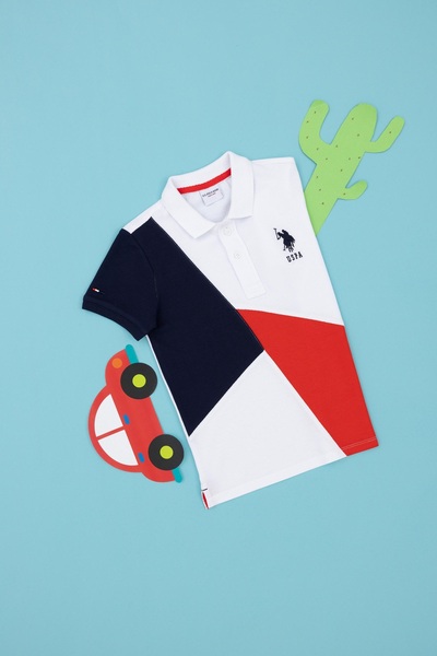 U.S. Polo Assn. U.S. Polo. Assn. Boy's Polo Neck T-Shirt 50281557
