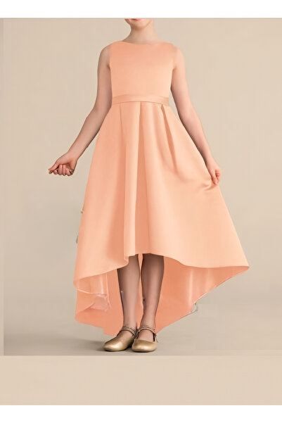 HSNLİFE Біле елегантне довге асиметричне плаття для дівчаток на день народжен...