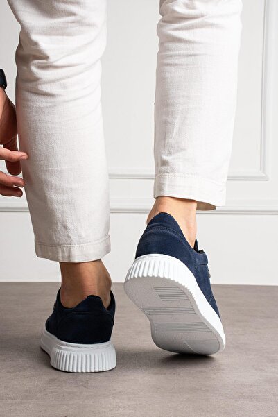 L.A Polo Süet Rahat Kalıp Lacivert Erkek Sneaker Ayakkabı 039