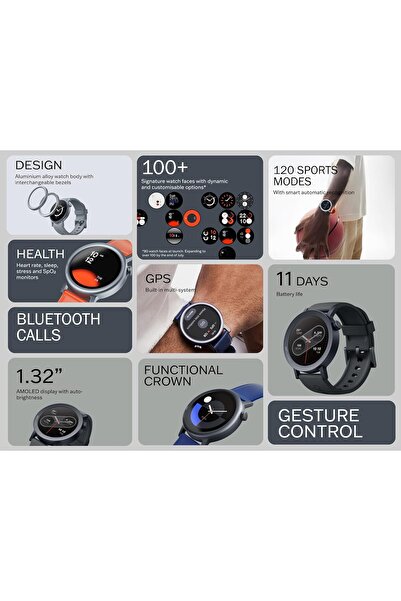 cmf by NOTHING Watch Pro 2 — 1.32" AMOLED, Multi-system GPS, 120 Sports Modes (Dark Grey, MENA)