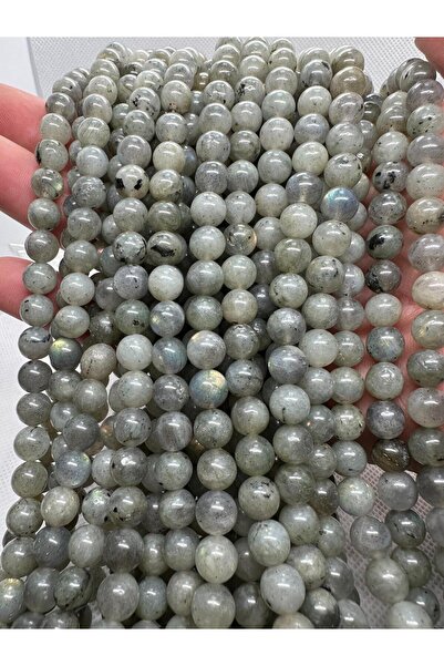 grs oyuncak DİZİ DOĞALTAŞ LABRADORİT TAŞI 8MM 1 DİZİ