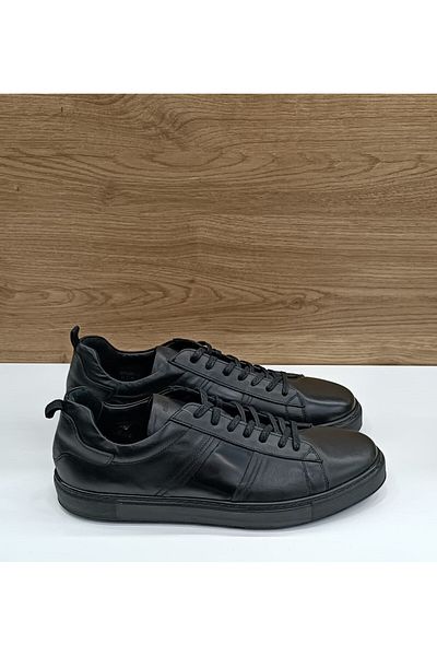 Greyder 64570 Black Genuine Leather Sneaker Casual Men's Shoes