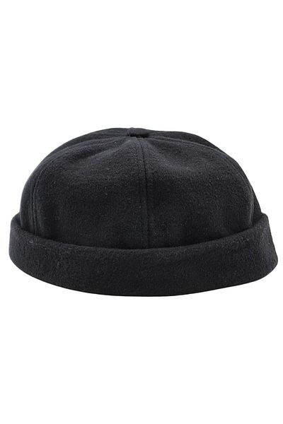 AXE SPORTSWEAR Black Stamp - Basic Docker Cap Skullcap Hat Hat with Adjustable Back and Velcro