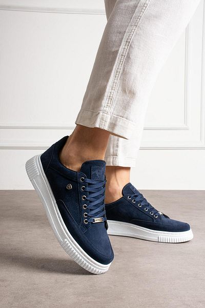 L.A Polo Suede Comfortable Fit Navy Blue Men's Sneaker Shoes 039