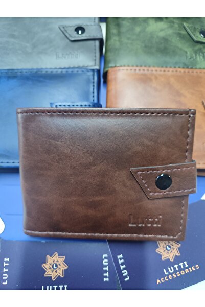 Lutti محفظة صغيرة من الجلد المجنون ذات نموذج أفقي خارجي