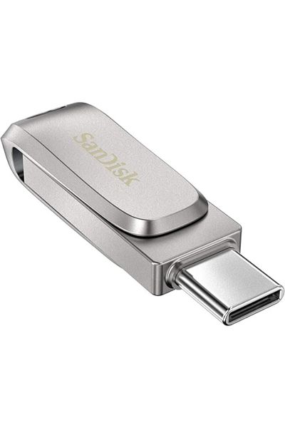 SanDisk محرك أقراص مزدوج Ultra SDDDC4-1T00-G46 سعة 1 تيرابايت - Luxe Type-C USB 3.1 Gen 1 بسرعة 150 ميجابايت/ثانية