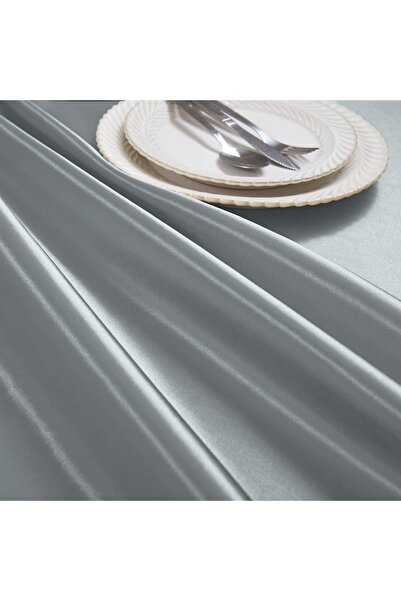 EVYA 100% Satin Tablecloth 160X200 cm Bright Design Special Day Presentation Dining Table Cloth Stain Resistant